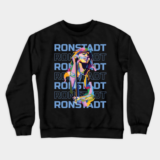 Abstract Geometric Linda Ronstadt Crewneck Sweatshirt by smd90